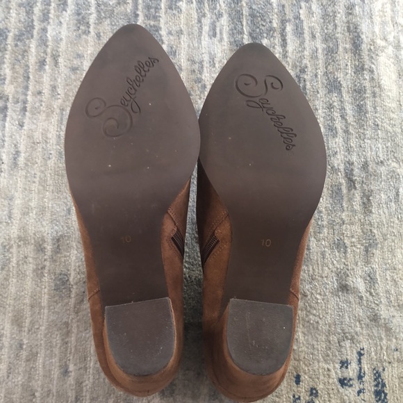 Suede Camel Ankle Boots - Picture 5 of 5